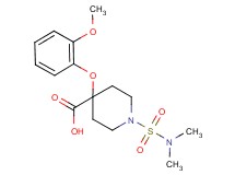 1-[(dimethylamino)sulfonyl]-4-(2-methoxyphenoxy)-4-piperidinecarboxylic acid