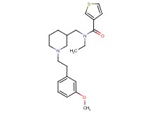 N-ethyl-N-({1-[2-(3-methoxyphenyl)ethyl]-3-piperidinyl}methyl)-3-thiophenecarboxamide