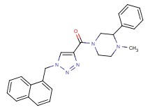 1-methyl-4-{[1-(1-naphthylmethyl)-1H-1,2,3-triazol-4-yl]carbonyl}-2-phenylpiperazine