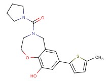 7-(5-methyl-2-thienyl)-4-(pyrrolidin-1-ylcarbonyl)-2,3,4,5-tetrahydro-1,4-benzoxazepin-9-ol