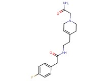N-{2-[1-(2-amino-2-oxoethyl)-1,2,3,6-tetrahydropyridin-4-yl]ethyl}-2-(4-fluorophenyl)acetamide