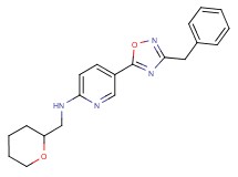 5-(3-benzyl-1,2,4-oxadiazol-5-yl)-N-(tetrahydro-2H-pyran-2-ylmethyl)-2-pyridinamine