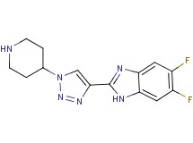 5,6-difluoro-2-(1-piperidin-4-yl-1H-1,2,3-triazol-4-yl)-1H-benzimidazole