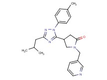 4-[3-isobutyl-1-(4-methylphenyl)-1H-1,2,4-triazol-5-yl]-1-(pyridin-3-ylmethyl)pyrrolidin-2-one