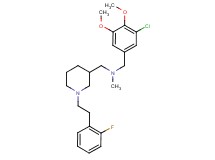 (3-chloro-4,5-dimethoxybenzyl)({1-[2-(2-fluorophenyl)ethyl]-3-piperidinyl}methyl)methylamine