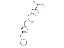 1-(5-isopropylisoxazol-3-yl)-N-methyl-N-{[4-(pyrrolidin-1-ylmethyl)-2-thienyl]methyl}methanamine formate