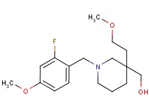 [1-(2-fluoro-4-methoxybenzyl)-3-(2-methoxyethyl)-3-piperidinyl]methanol