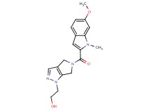 2-[5-[(6-methoxy-1-methyl-1H-indol-2-yl)carbonyl]-5,6-dihydropyrrolo[3,4-c]pyrazol-1(4H)-yl]ethanol