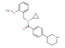 N-cyclopropyl-N-(2-methoxybenzyl)-4-piperidin-3-ylbenzamide