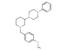 1-{1-[4-(methylthio)benzyl]-3-piperidinyl}-4-phenylpiperazine