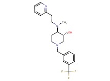(3R*,4R*)-4-{methyl[2-(2-pyridinyl)ethyl]amino}-1-[3-(trifluoromethyl)benzyl]-3-piperidinol