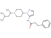 N-{1-[1-(1,3-dimethylbutyl)-4-piperidinyl]-1H-pyrazol-5-yl}-3-phenylpropanamide