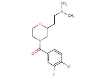 2-[4-(4-chloro-3-fluorobenzoyl)-2-morpholinyl]-N,N-dimethylethanamine