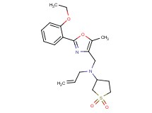 N-allyl-N-{[2-(2-ethoxyphenyl)-5-methyl-1,3-oxazol-4-yl]methyl}tetrahydro-3-thiophenamine 1,1-dioxide