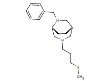 (1S*,5R*)-6-benzyl-3-[3-(methylthio)propyl]-3,6-diazabicyclo[3.2.2]nonane