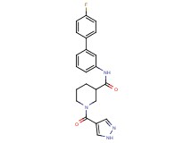 N-(4'-fluoro-3-biphenylyl)-1-(1H-pyrazol-4-ylcarbonyl)-3-piperidinecarboxamide