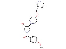 (3S*,4S*)-1-(4-methoxybenzoyl)-4-[4-(3-pyridinylmethoxy)-1-piperidinyl]-3-pyrrolidinol