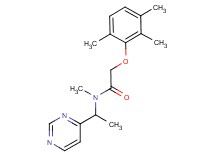 N-methyl-N-(1-pyrimidin-4-ylethyl)-2-(2,3,6-trimethylphenoxy)acetamide