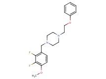 1-(2,3-difluoro-4-methoxybenzyl)-4-(2-phenoxyethyl)piperazine