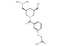 2-(3-{[(3R*,5R*)-3-[(dimethylamino)methyl]-5-(hydroxymethyl)-1-piperidinyl]carbonyl}phenoxy)acetamide