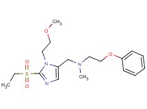 N-{[2-(ethylsulfonyl)-1-(2-methoxyethyl)-1H-imidazol-5-yl]methyl}-N-methyl-2-phenoxyethanamine