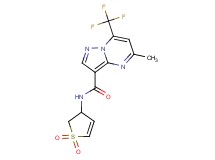 N-(1,1-dioxido-2,3-dihydro-3-thienyl)-5-methyl-7-(trifluoromethyl)pyrazolo[1,5-a]pyrimidine-3-carboxamide formate