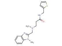 3-{methyl[(1-methyl-1H-benzimidazol-2-yl)methyl]amino}-N-(2-thienylmethyl)propanamide