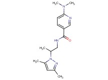 6-(dimethylamino)-N-[2-(3,5-dimethyl-1H-pyrazol-1-yl)propyl]nicotinamide