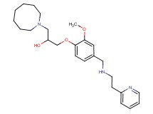 1-(1-azocanyl)-3-[2-methoxy-4-({[2-(2-pyridinyl)ethyl]amino}methyl)phenoxy]-2-propanol