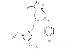 6-[(3,5-dimethoxybenzyl)oxy]-4-(4-hydroxybenzyl)-1-isopropyl-1,4-diazepan-2-one