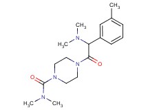 4-[(dimethylamino)(3-methylphenyl)acetyl]-N,N-dimethyl-1-piperazinecarboxamide