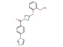 1-(4-{[3-(2-methoxyphenoxy)-1-azetidinyl]carbonyl}phenyl)-1H-imidazole