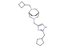 (1S*,5R*)-6-(cyclobutylmethyl)-3-{[2-(cyclopentylmethyl)-1H-imidazol-4-yl]methyl}-3,6-diazabicyclo[3.2.2]nonane