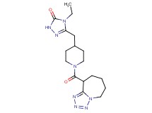 4-ethyl-5-{[1-(6,7,8,9-tetrahydro-5H-tetrazolo[1,5-a]azepin-9-ylcarbonyl)piperidin-4-yl]methyl}-2,4-dihydro-3H-1,2,4-triazol-3-one