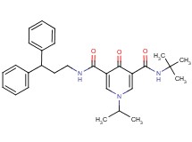 N-(tert-butyl)-N'-(3,3-diphenylpropyl)-1-isopropyl-4-oxo-1,4-dihydro-3,5-pyridinedicarboxamide