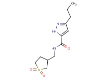 N-[(1,1-dioxidotetrahydro-3-thienyl)methyl]-3-propyl-1H-pyrazole-5-carboxamide