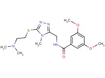 N-[(5-{[2-(dimethylamino)ethyl]thio}-4-methyl-4H-1,2,4-triazol-3-yl)methyl]-3,5-dimethoxybenzamide