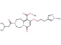 methyl 3-(3-methylbutanoyl)-9-[3-(1-methyl-1H-pyrazol-4-yl)propoxy]-7-oxo-1,2,3,4,5,7-hexahydropyrido[1,2-d][1,4]diazepine-10-carboxylate