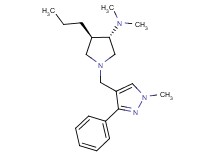 (3S*,4R*)-N,N-dimethyl-1-[(1-methyl-3-phenyl-1H-pyrazol-4-yl)methyl]-4-propylpyrrolidin-3-amine