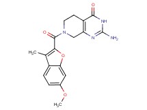 2-amino-7-[(6-methoxy-3-methyl-1-benzofuran-2-yl)carbonyl]-5,6,7,8-tetrahydropyrido[3,4-d]pyrimidin-4(3H)-one