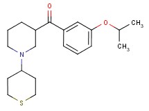 (3-isopropoxyphenyl)[1-(tetrahydro-2H-thiopyran-4-yl)-3-piperidinyl]methanone