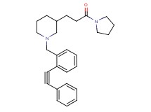 3-[3-oxo-3-(1-pyrrolidinyl)propyl]-1-[2-(phenylethynyl)benzyl]piperidine
