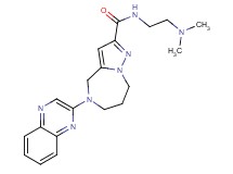 N-[2-(dimethylamino)ethyl]-5-quinoxalin-2-yl-5,6,7,8-tetrahydro-4H-pyrazolo[1,5-a][1,4]diazepine-2-carboxamide