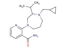 2-[4-(cyclopropylmethyl)-3-isopropyl-1,4-diazepan-1-yl]nicotinamide