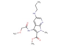 methyl 3-[(methoxyacetyl)amino]-1-methyl-5-(propylamino)-1H-pyrrolo[2,3-b]pyridine-2-carboxylate