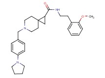 N-[2-(2-methoxyphenyl)ethyl]-6-[4-(1-pyrrolidinyl)benzyl]-6-azaspiro[2.5]octane-1-carboxamide