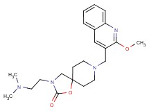 3-[2-(dimethylamino)ethyl]-8-[(2-methoxyquinolin-3-yl)methyl]-1-oxa-3,8-diazaspiro[4.5]decan-2-one
