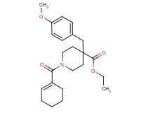 ethyl 1-(1-cyclohexen-1-ylcarbonyl)-4-(4-methoxybenzyl)-4-piperidinecarboxylate