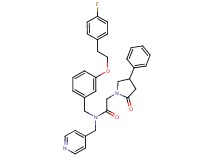 N-{3-[2-(4-fluorophenyl)ethoxy]benzyl}-2-(2-oxo-4-phenyl-1-pyrrolidinyl)-N-(4-pyridinylmethyl)acetamide