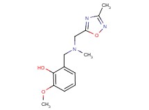 2-methoxy-6-({methyl[(3-methyl-1,2,4-oxadiazol-5-yl)methyl]amino}methyl)phenol